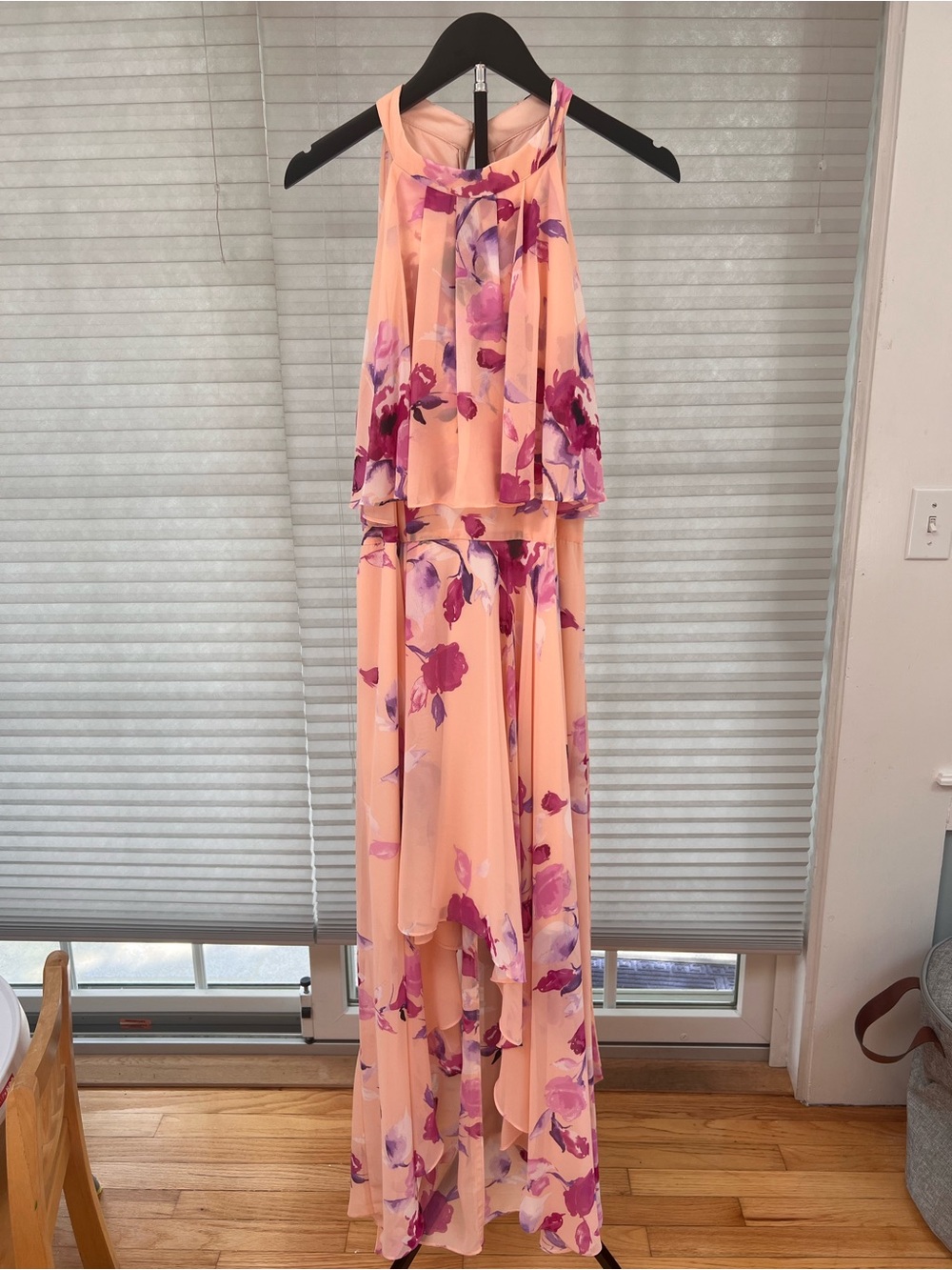 Eliza J Floral High-Low Wedding Guest Dress Size 14